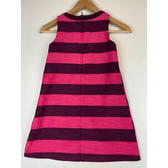 H&M Girls Bright Pink and Purple Multistriped Dress Size US 7-8 Y - Picture 2 of 7